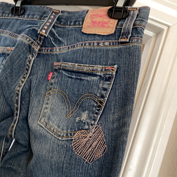 Levi’s Y2K Limited Edition Distressed Low-Rise Bootcut Jeans Size 3 - Picture 4 of 6